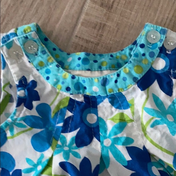 Adorable blue flower toddler dress 2T - Picture 2 of 4